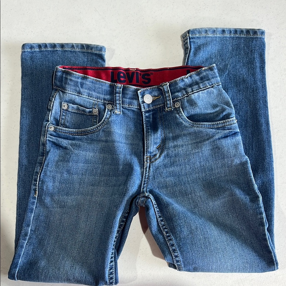 Boy’s Levi’s Size 10 Regular Blue Jeans. With Cinch Waist.